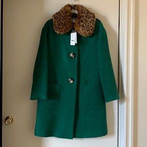 Emerald aster wool coat from L.K. Bennett